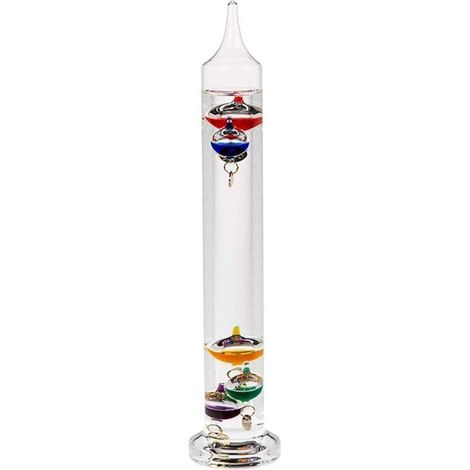 Oggetto decorativo/Termometro Galileo in vetro/Dimensioni: 28 x 5,5 cm (1/4)
