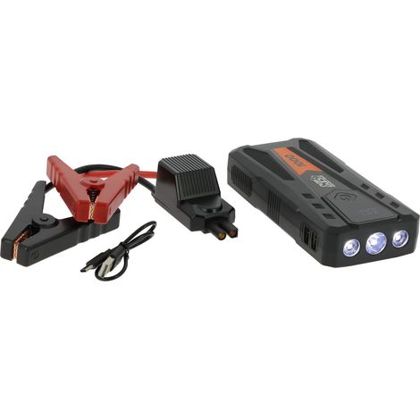 Booster Lithium - XLPT - 1000 - 6000 mAh - 22,2 Wh - 500A nominal / 1000A crete - 2 sorties USB 5V - Pinces et câble inclus