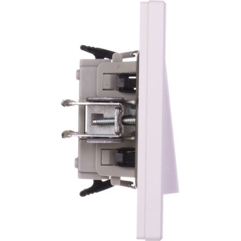 Conector blanco individual Asfora con marco EPH0100121