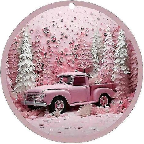 Films de Noël Décoration de Noël rose Décoration de Noël suspendue Ornements de Noël Décoration de sapin de Noël Petit pendentif (1/5)