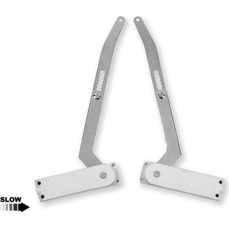 Compases Flap 2 para puertas plegables y elevables - 320-370 mm / 4,6-5,5 Kg