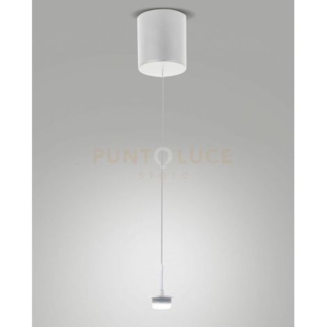 3804-45-102 MONTATURA SALI SCENDI BIANCA COMPLETA CCT 8W - 750 lm- 2700K - 3000K - 4000K 1 LUCE DIMMERABILE