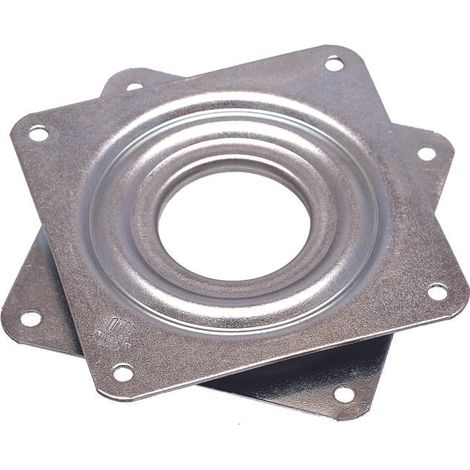 Cyclingcolors – Plateau rotatif carré 80 x 80mm – Plaque pivotante à roulement à billes – Charge maximale 80kg – Support TV pour écran jusqu'à 32"