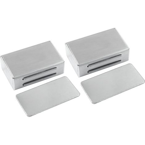 6er-Pack magnetische Türstopper – Edelstahlbolzen – Selbstklebende Rückseite – Ultradünn – Kein Bohren erforderlich (1/4)