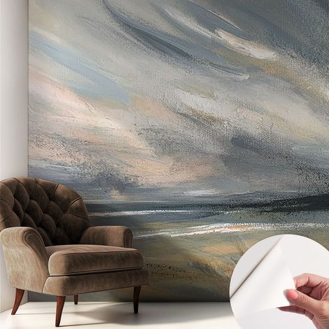 Papier peint autocollant avec imprimé pour cuisine facile à appliquer pour mur a motif Calme matinal 250x250 cm (1/5)
