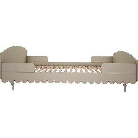 Letto Wood Luck Babushka Olive 90x200 con rete a doghe inclusa