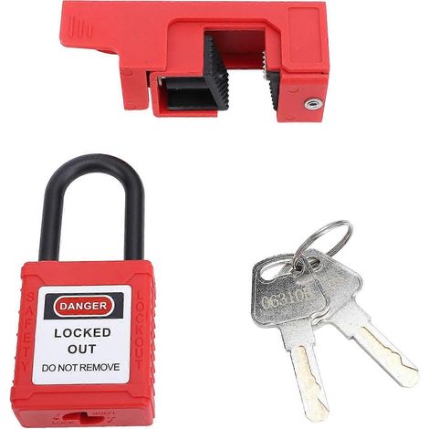 Lockout-Tagout-Sicherheitsvorhängeschloss Nylon-Tagout-Schloss Bidirektionaler Leistungsschalter-Schloss-Satz für die Industrie