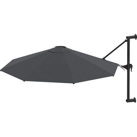 Maison Exclusive - Sonnenschirm zur Wandmontage mit Metall-Mast 3 (1/5)