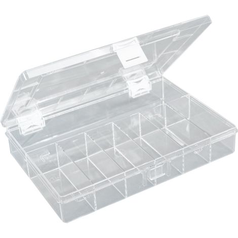 Boîte d'assortiment : Boîte de rangement solide (PS), Transparent, 613600 (1/3)