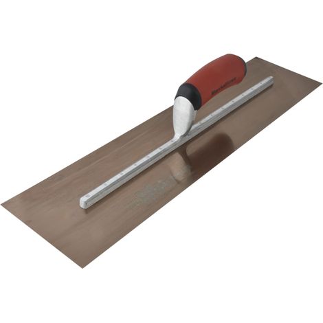 Marshalltown Golden Stainless Steel Finishing Trowel with DuraSoft Handle, 20 x 5 Inches