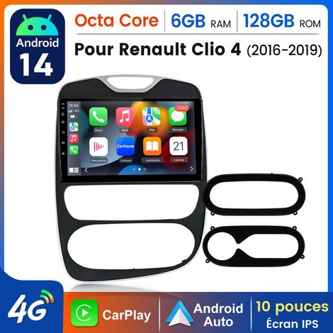 10 pouces Carplay Autoradio pour Renault Clio 4 2017-2019 Android 6+128G JUNSUN (1/5)