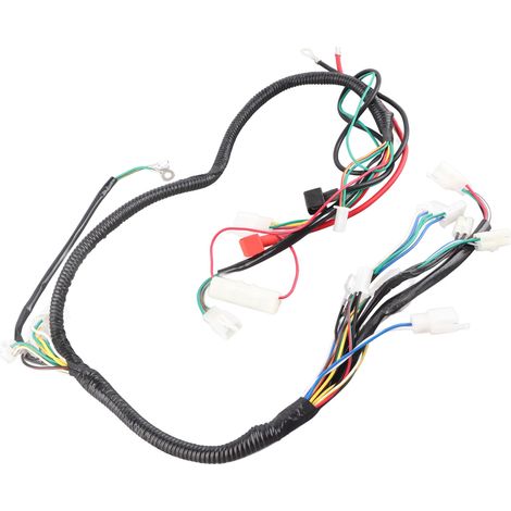 Faisceau de câblage moteur avec connecteur CDI et prise solénoïde pour GY6 125cc 150cc 200cc 250cc, quad, buggy et go-kart, kit de remplacement complet. (1/5)