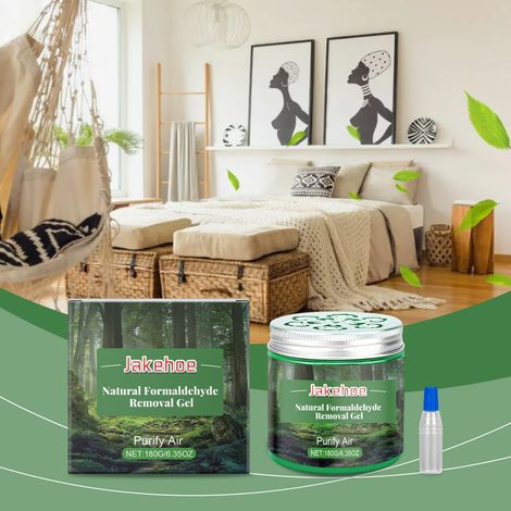 Plant-based air freshening gel for new homes, offices, and general air purification – 180g gel + 2ml activator. (1/5)