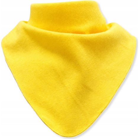 Sciarpa a collo alto per bambini, 100% cotone, 1-3 anni, primavera/autunno, colore giallo. (1/5)