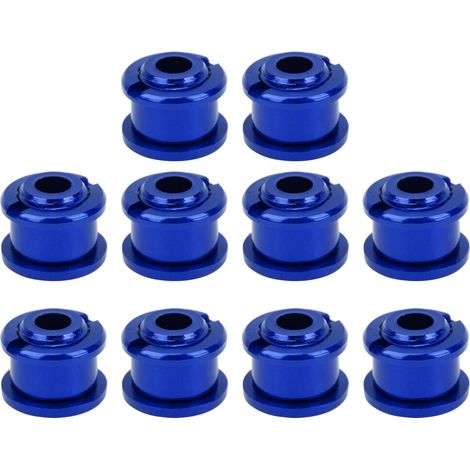 10 Vis Bleues pour Plateau de Vélo 4.9mm, Boulons en Alliage d'Aluminium pour Vélo de Montagne Single Speed (1/5)