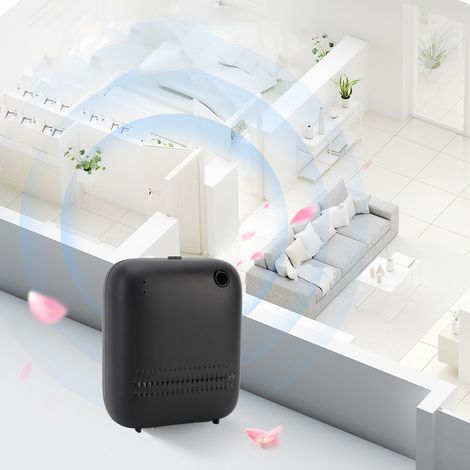 Diffusore di aromaterapia Bluetooth da 150 ml per casa, hotel e spa - Diffusione ad aria compressa, montabile a parete, controllabile tramite app. (1/4)