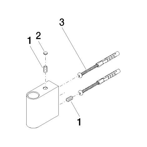Dornbracht 90171114900-00 Support pour pommeau de douche pluie Pièces de rechange