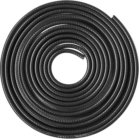 Protecteur De Bord De Porte - Garniture En Caoutchouc En Forme De U - 5 M - Épaisseur 7,5 Mm - Profondeur 10 Mm - Universel Pour Bords Métalliques De Porte De Voiture (1/5)