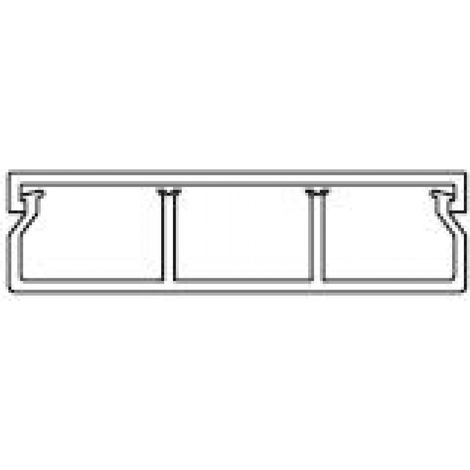 Minicanale Cop. Front. 40X10 Bianco 3Scomp. (2Mt) (Elettrocanali Cod. Ecmc4010B)