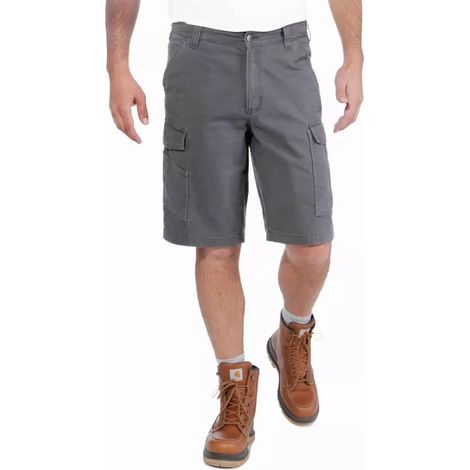 Short CARHARTT Rigby Rugged Cargo Gris foncé T.38 - 103542-029-W30