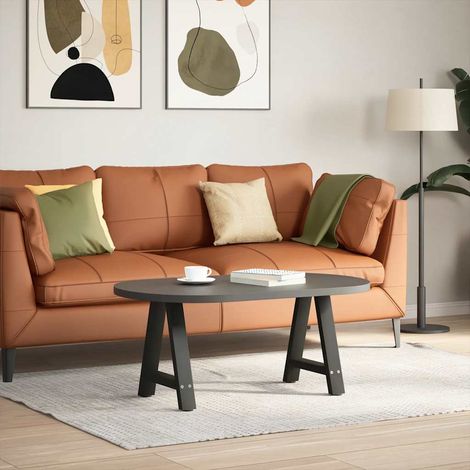 Maison Exclusive - Gambe per Tavolino da Caffè a Forma di A 2 pz Nere 50x(42-43) cm Acciaio