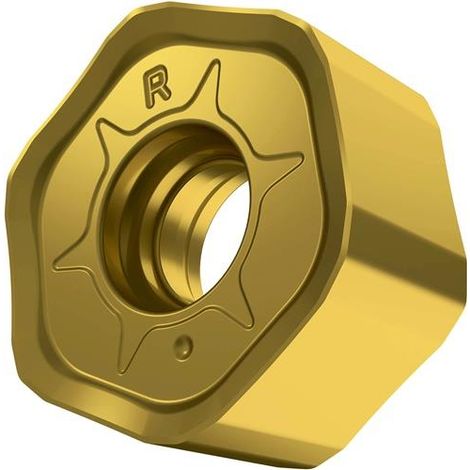 Fräswendeschneidplatte ISO HNGX 0604ANSN-R:M8340 D.3,7mm PVD beschichtet Gold (1/2)