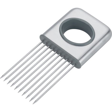 Porte-oignons en acier inoxydable, coupe-fruits, légumes et viandes, trancheuse, éplucheur, hachoir à 10 dents (1/5)