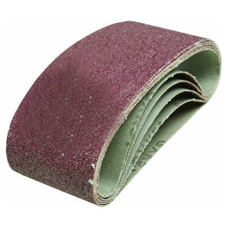 Silverline Sanding Belts 75 x 457mm 5pk - 120 Grit