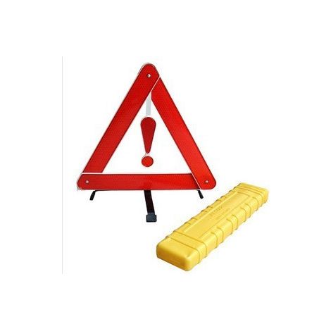 Filiyano-Balise triangulaire réfléchissante pliable, panneau de signalisation de sécurité, système d'alarme d'urgence (Couleur : rouge) (1/5)