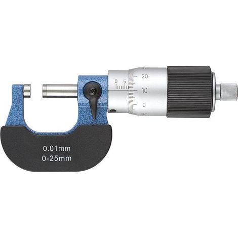 Micrometro exterior centesimal 0 - 25 mm Fervi M022/00/25