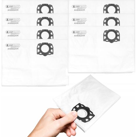 8 bolsas sintéticas para aspiradora Karcher WD3 WD2 Plus SE 4001 (1/5)