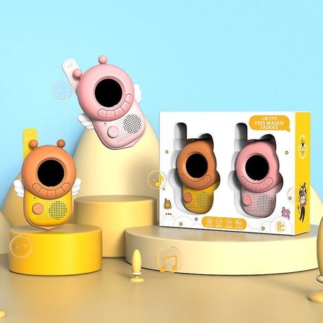 Talkie-walkie pour enfants avec écran LCD rétroéclairé et lampe torche (portée de 3 km).-AquaForge (1/4)