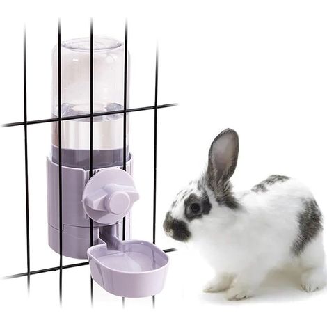Distributeur eau chien cage chenil abreuvoir soulevable bouteille eau potable