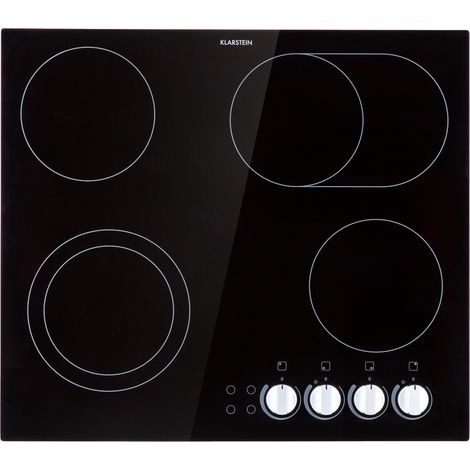 Klarstein EasyCook Placa cerámica de cocción  6100W regulador giratorio negro
