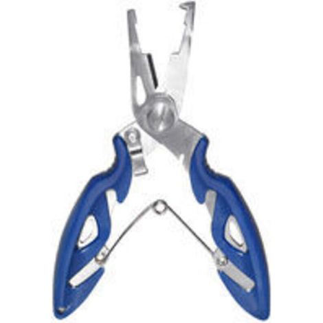 Pinces de pêche ux ligne tressée leurre coupe crochet dissolvant outil de pêche outil de coupe poisson à l'aide de pinces ux multifonctions 1 pièces (bleu)