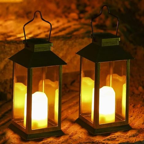 Lanterne solaire LED décorative – Matériau ABS solide – Éclairage jusqu'à 8 heures – Design rétro avec motif rhombique (1/4)