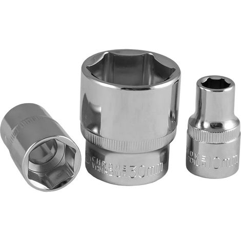 Chiave a bussola jbm 1/2 17 mm alta resistenza acciaio cromo