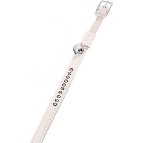 COLLARE MONTE CARLO K & F Monte Skin artificiale, 11 mm, 30 cm bianco (1/3)