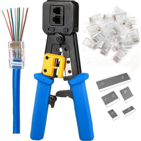 Pinza crimpatrice Ethernet - RJ45 RJ12 - Cat5 Cat5e Cat6 (1/5)