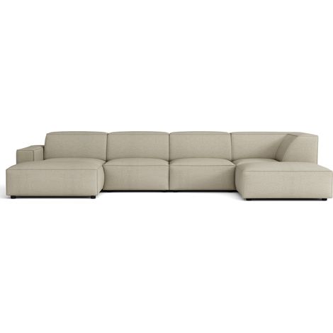 Selsey Sellmo - Wohnlandschaft , Chenille Greige, 366 cm (1/5)