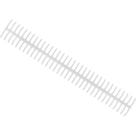 Lot de 10 spirales de reliure 34 trous en polypropylène résistant à l'usure pour papeterie, transparentes (1/5)