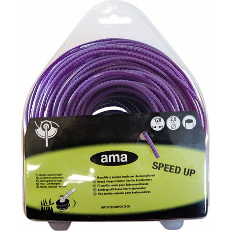 Filo per decespugliatore da 25m sezione quadrata seghettata Ø 4mm