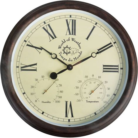 Orologio da parete da stazione con termoigrometro 12" TF009 DEC022208