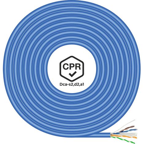 Bobina de Cable RJ45 UTP AWG24 Aisens A135-0663 Cat.6/ 305m/ Azul (1/3)