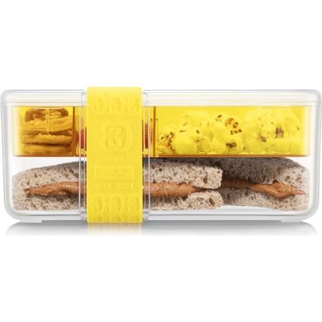 Compartmented lunch box - BODUM - Bistro - Cutlery - Lemon - Pandone Yellow (1/3)