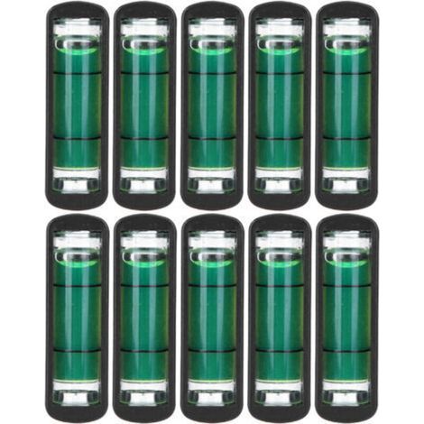 Pair 10 mini niveaux à bulle en plastique de haute précision pour trépied d'appareil photo horizontal (1/5)