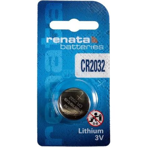 Pile bouton renata CR2032 standard 3 volts 225 mAh