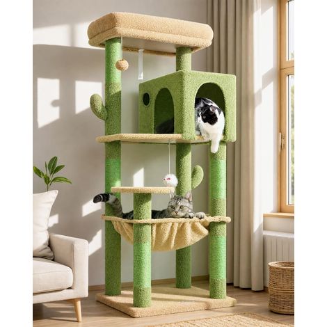 F53 Arbre a Chat Hamac Niches Plateforme pour Grand Chats Chaton (1/5)