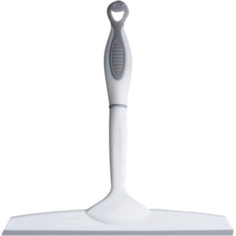 Raclette pour Nettoyage sans Traces en Silicone Blanc avec Poignée Antidérapante à Vitre sur Vitres Miroirs, pour Usage Domestique (1/5)