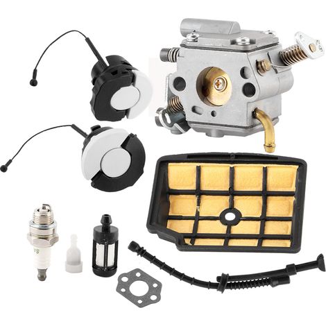 Carburateur complet compatible MS200/MS200T, kit de remplacement haute performance, pièce détachée pour tronçonneuse, réglage précis, durable. (1/5)
